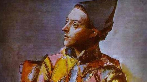 Pablo Picasso - Arlecchino seduto