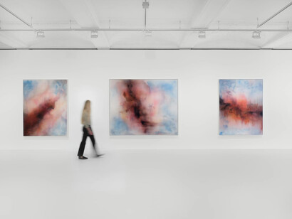 Oliver Beer, The sky in the cave, exhibition view. Courtesy of Galerie Thaddaeus Ropac