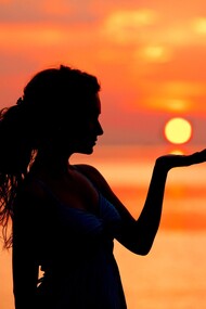 Soñando con ella al atardecer