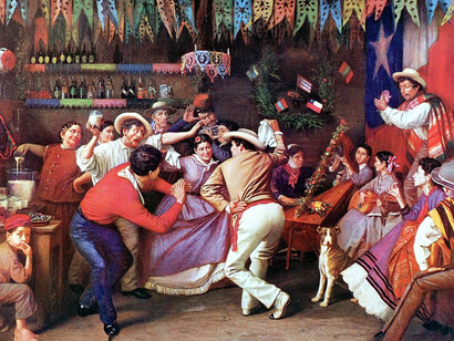 Me preguntó por la Cueca y me abrazó en la mesa