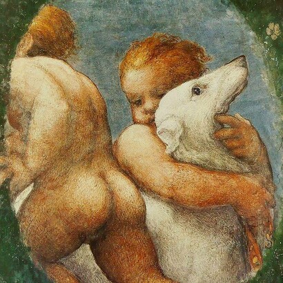 Correggio, particolare della Camera della Badessa, 1518-19