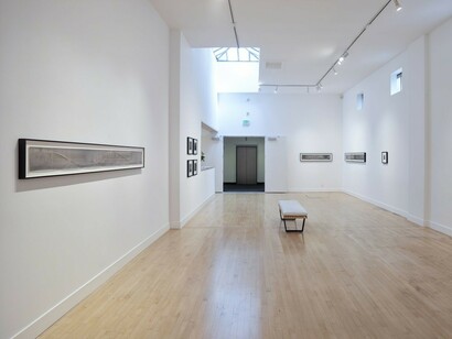 Chris McCaw. Time and Tides, Exhibition view. courtesy of Haines Gallery