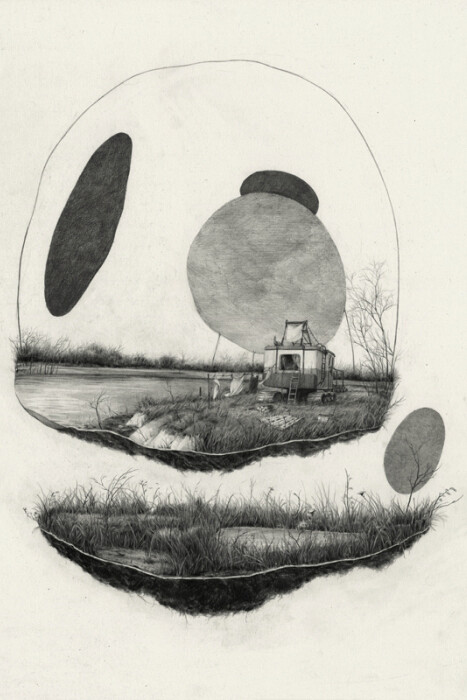 Pat Perry, Portage pond. Courtesy of Dorothy Circus Gallery