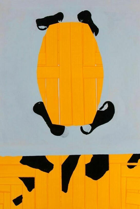 Gary Stephan, Hidden in The Word, 2013, Acrylic/canvas, 40 x 30 in. Courtesy: Susan Inglett Gallery, NYC.