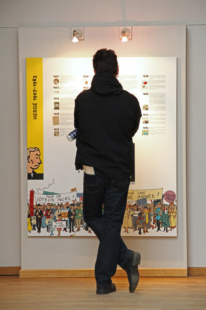 The Hergé area. Courtesy of Comics Art Museum