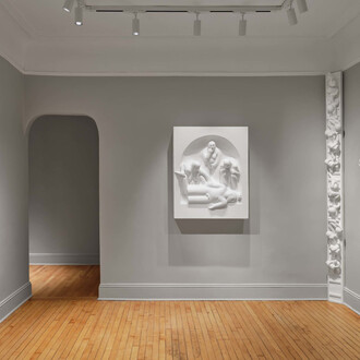 Tom Otterness, Battle of the sexes, exhibition view. Courtesy of Craig Starr Gallery