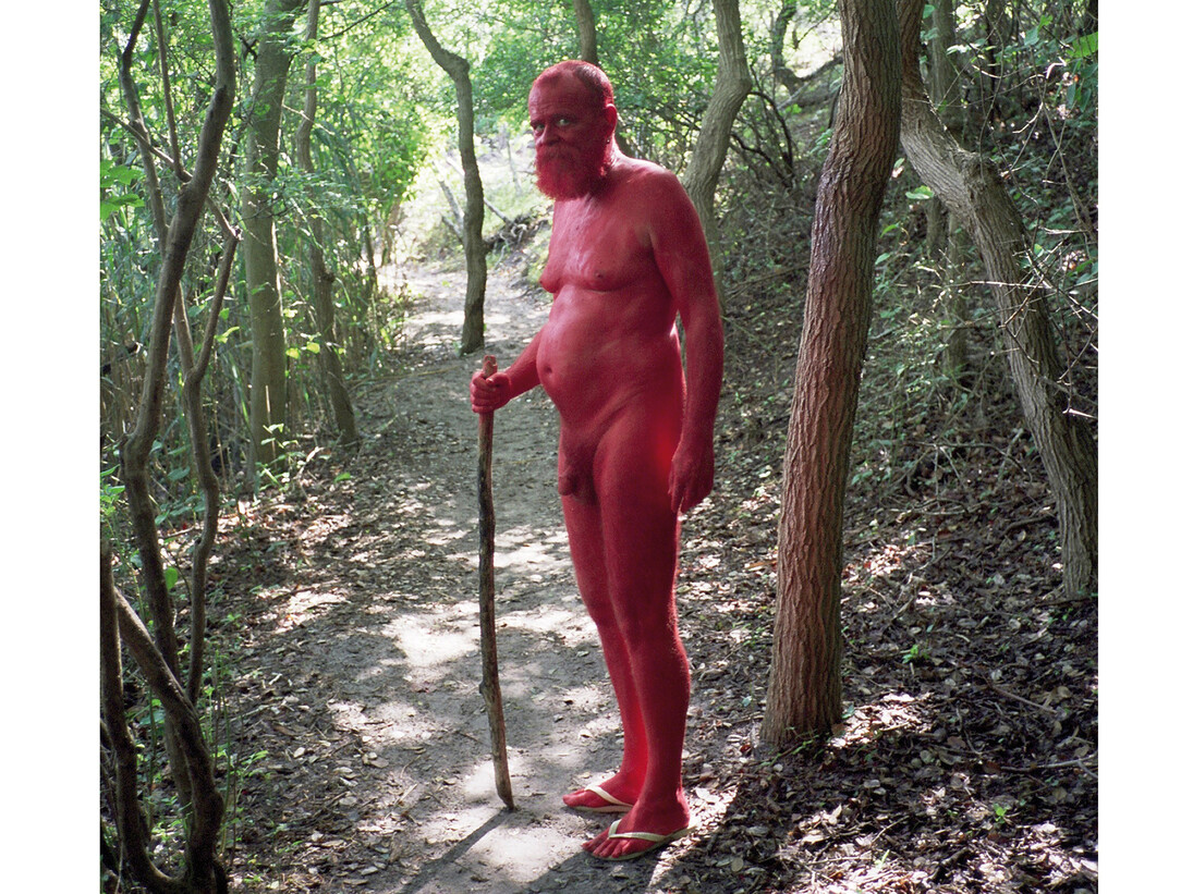 AA Bronson and Ryan Brewer, Red, 2011, duratrans transparency in lightbox, 210 x 140 x 15 cm, 82 5/8 x 55 1/8 x 5 7/8 inches © the artists, Courtesy Maureen Paley, London
