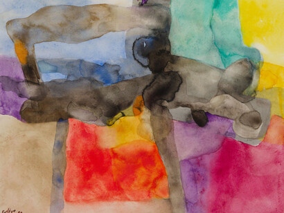 Maurice Estève, A. 1226, 1989.  Avec l'aimable autorisation de Ceysson & Bénétière