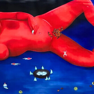 Cecile Cornet, Eggs, 2024. Courtesy of Danysz Gallery