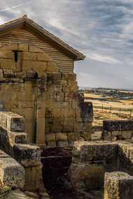 Yacimiento romano de Los Bañales en Uncastillo, Aragón, España