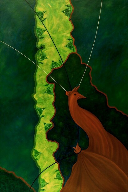 Agostino De Romanis, The green road of mercy, 2017