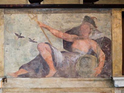 Palazzo Zignoli - Raffigurazione allegorica Acqua - Foto di Arcangelo Piai e Corrado Piccoli