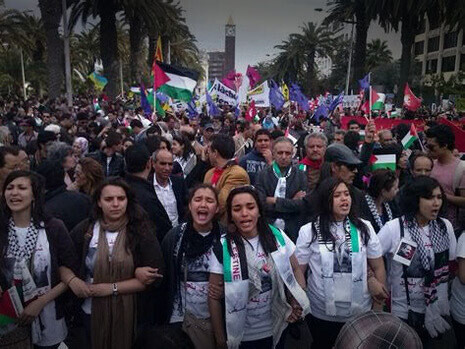 Manifestation en faveur de la Palestine