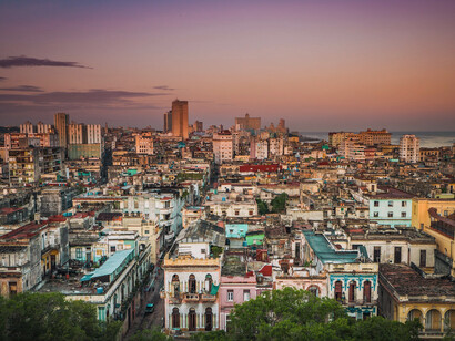 Vista aérea de la Habana, Cuba