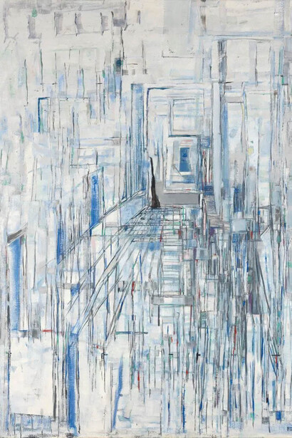 Maria Helena Vieira da Silva, Passage des miroirs (détail), 1981. Avec l'aimable autorisation du Guggenheim Museum Bilbao