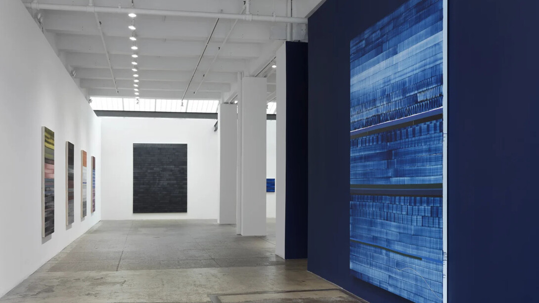 Juan Uslé, Cien días de abril, exhibition view. Courtesy of Galerie Lelong