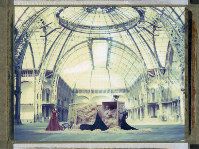 2.	L'arche de Noe´ XLIV, from left – Elie Saab HC Summer 2013, HC Summer 2014, HC Winter 2012, Grand Palais, Paris, 12th February 2015 © Cathleen Naundorf