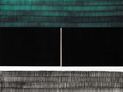 Juan Uslé, Soñé que revelabas (Nilo), 2014, vinyl dispersion and dry pigment on canvas, 274 x 203 cm, Detail