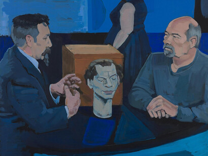 Riki Kuropatwa, Bust in blue (detail). Courtesy of Bugera Lamb Fine Art