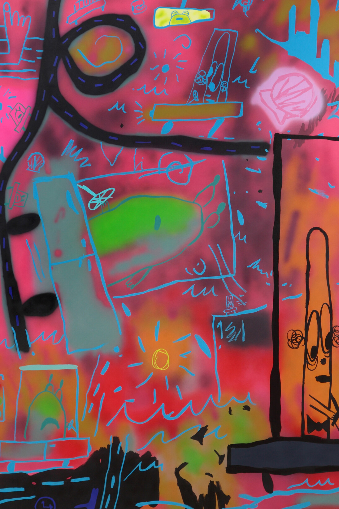 Order in the Court, 2016 Acrylic on Canvas 205.7 x 162.5 cm (81 x 64 inches)