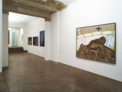 Artists Against the Berlin Wall. Courtesy of Galerie Deschler