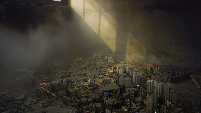 Jiang Pengyi, Unregistered City No.1, archival pigment print on otton rag paper, 150x209cm, 2008
