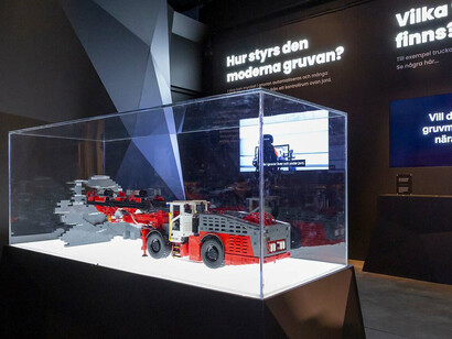 The mine, exhibition view. Courtesy of Tekniska Museet