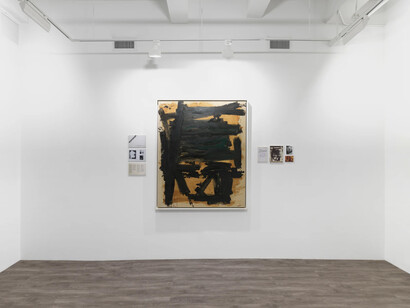 Michael West. Chronicling an artistic practice: Michael West paintings and archives from the 1950s to 1970s, exhibition view. Courtesy of Hollis Taggart