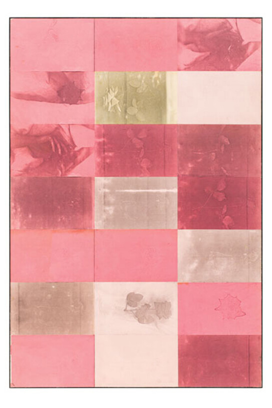 Barbara T. Smith, Pink, 1965, Xerox prints, 150 × 100 cm