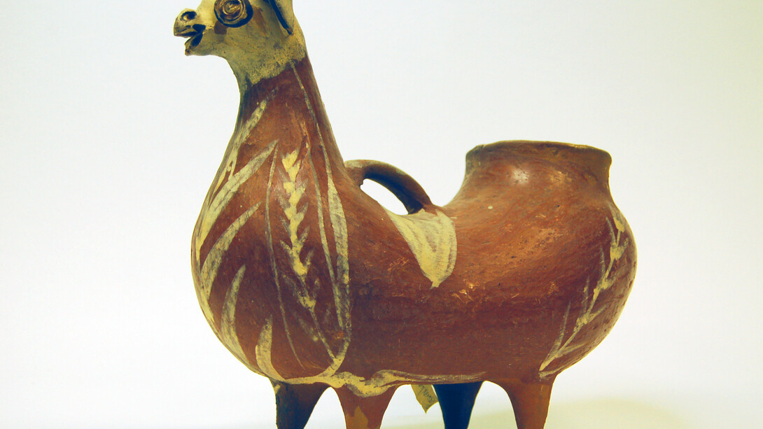 Ceramic llama drinking vessel, Peruvian folk art, 1960s, © Camberwell College of Arts, University of the Arts London