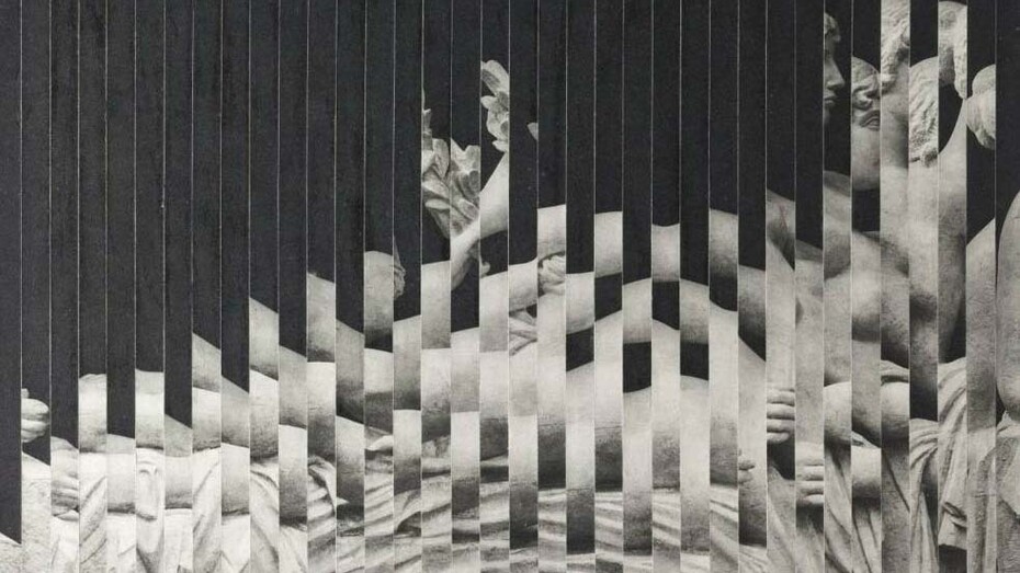 Jiří Kolář,  Voilà la femme, exhibition painting. Courtesy of National Gallery