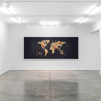 Tiffany Chung, traces, exhibition view. Courtesy of Ryan Lee Gallery