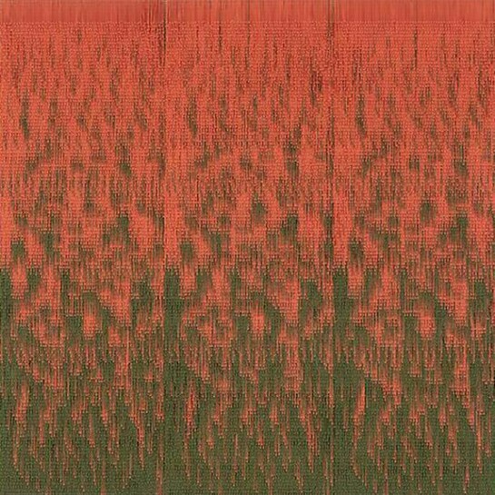 Alice Hope, Untitled, 2013, BB gun pellets on ball chains on perforated panel, 72 x 72 inches