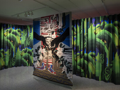 Christoph Hefti. The missing cat and other textile stories, exhibition view. Courtesy of Museum für Gestaltung