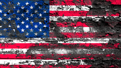 Bandeira dos EUA deteriorada. O fatalismo em torno da queda desse império suscita um debate profundo: é uma realidade iminente ou uma utopia distante?