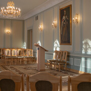 The returning relics, exhibition view. Courtesy of M. K. Čiurlionis National Museum of Art 