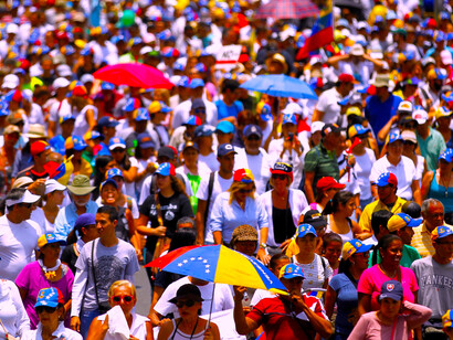Manifestación en Caracas