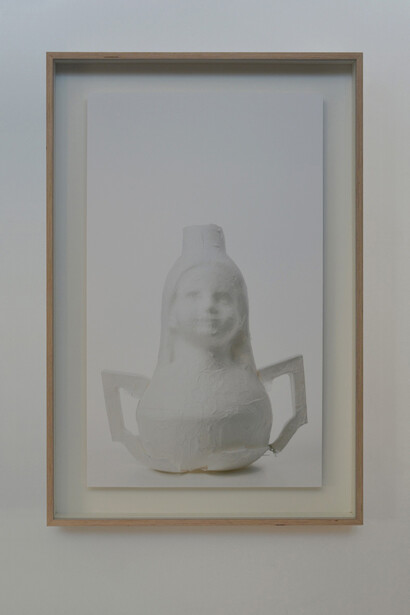 Maria Loizidou, Visages effacées, 2013, photograph
145 x 80 cm, Photo by Mariel Kouveli, Courtesy Kalfayan Galleries, Athens - Thessaloniki