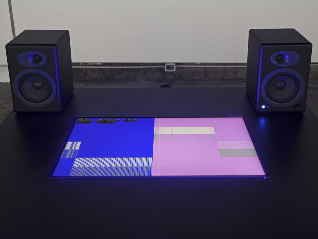 Installation view, Sam Falls, Galleria Franco Noero - in residence, 2015, Photo Sebastiano Pellion di Persano 