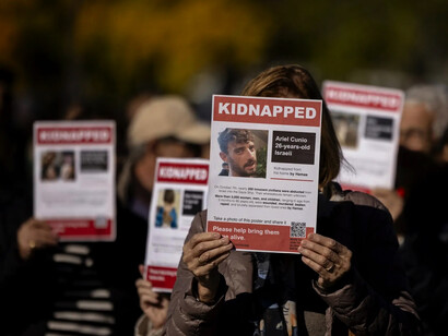 Manifestaciones en Israel para solicitar la negociación de intercambio de rehenes con Hamás