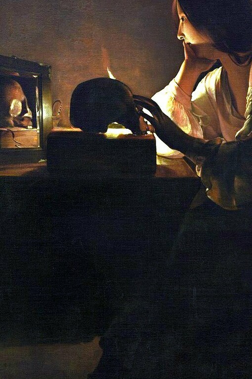 "Magdalena penitente del espejo", óleo sobre lienzo, Georges de La Tour, 1635-1640