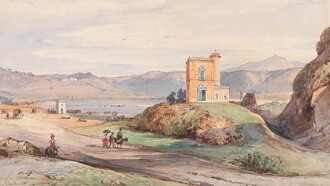 Giacinto Gigante, Lago d'Averno presso Napoli, 1826