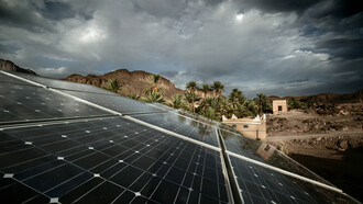 Solar pannels in Morocco