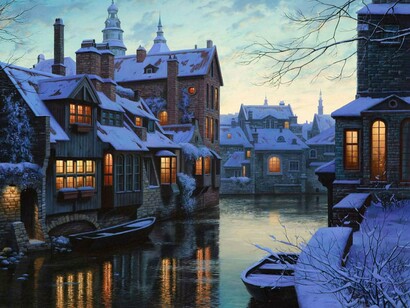 Canales en Brujas, Bélgica