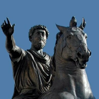 Réplica de estatua ecuestre de Marco Aurelio, Piazza del Campidoglio, Roma, Italia