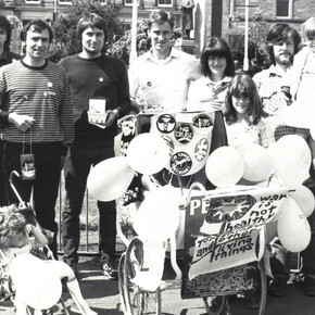 Campaign for Nuclear disarmament protest, Glasgow, c1980s. Courtesy of National Museums Scotland 