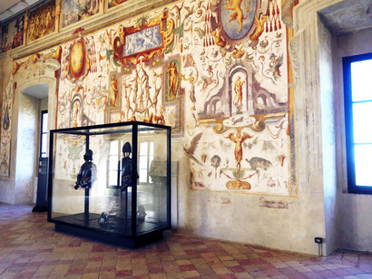 Salone interno del Castello di Torrechiara