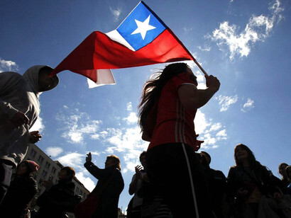 Los chilenos festejan el resultado del plebiscito