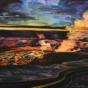 Kelly Berg, Lava lake, 2023. Courtesy of Craig Krull Gallery 