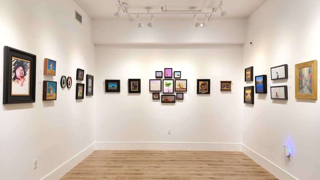 Various artists, Small works show, exhibition view. Courtesy of Rehs Contemporary